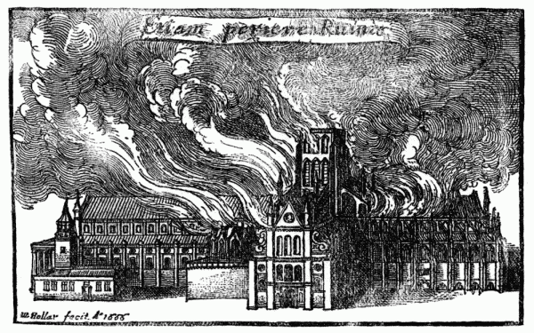 PaulCathedral fire 1666